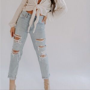 PISTOLA Presley 90's Vintage High Rise Relaxed Roller Mom Jeans 👖 Size 26